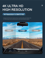 4K HD Dash Cam – WIFI Car Video Recorder for Toyota RAV4