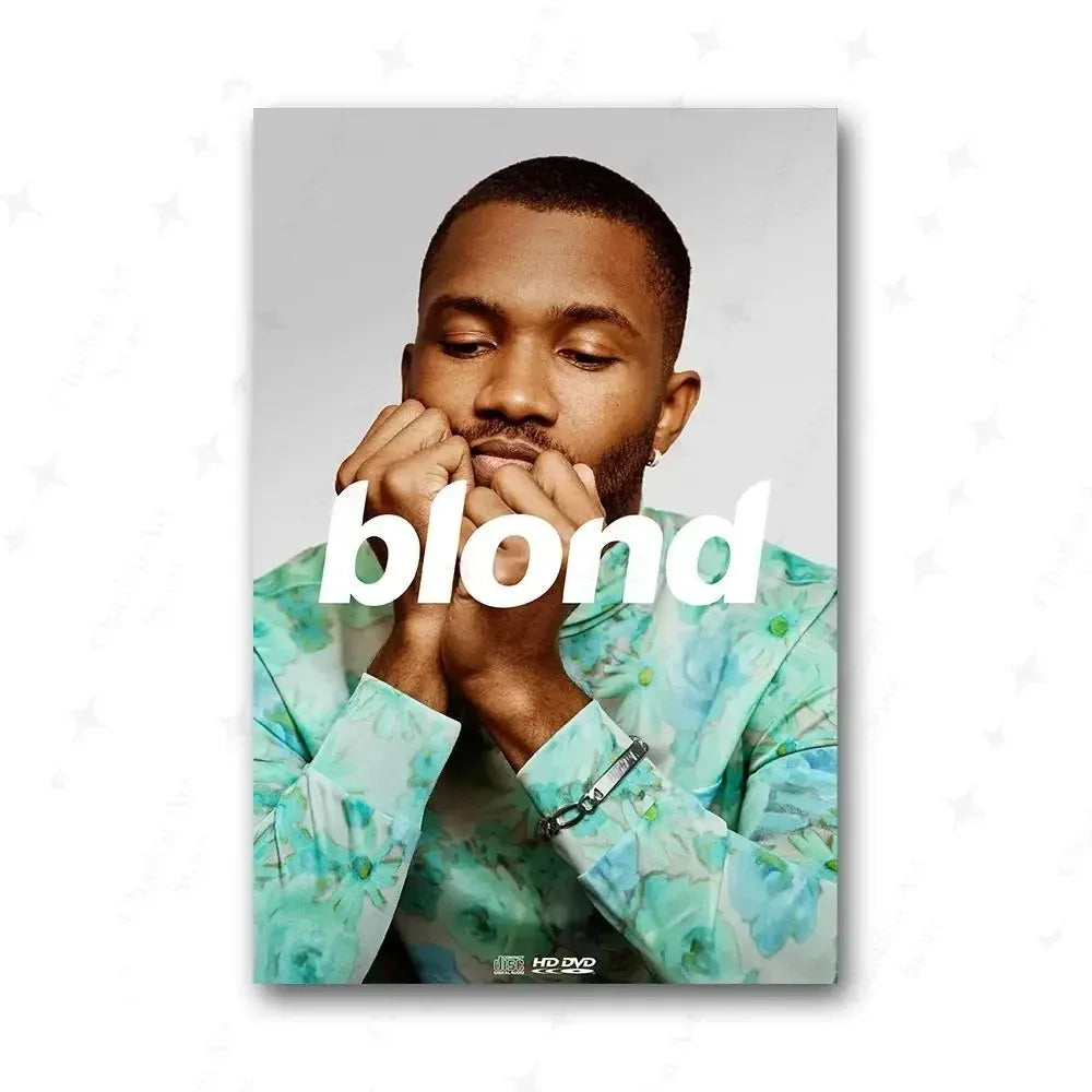 Frank Ocean Music Art Prints – Blonde Rap Poster Set for Bedroom Wall Decor