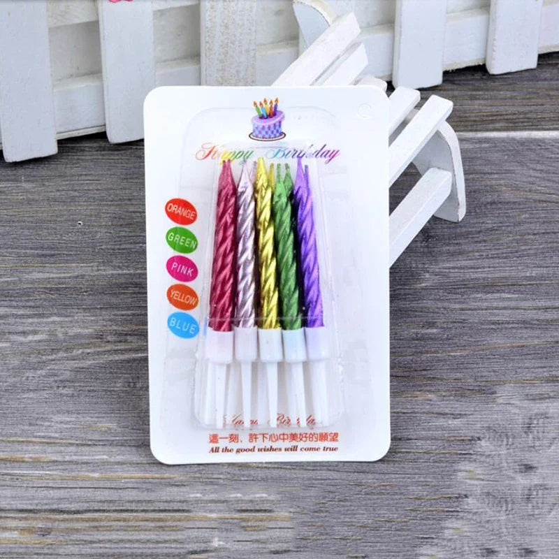 Colorful Digital Number Candles – Decorative Party Cake Toppers for Birthdays