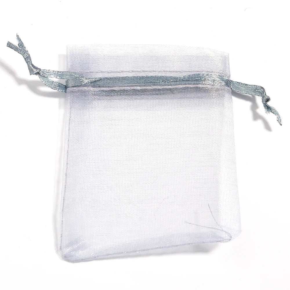Organza Gauze Gift Bags – Drawstring Jewelry Pouches for Wedding Party Favors