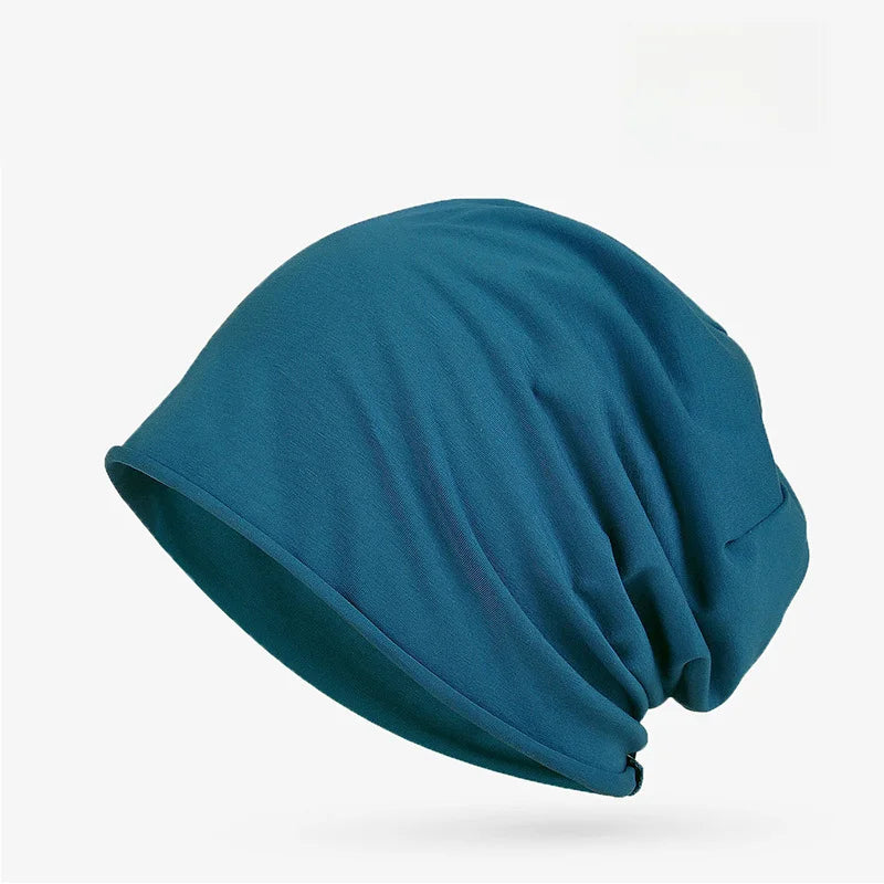 Cotton Sleep Cap – Breathable Unisex Headscarf for Nightwear and Hair Loss