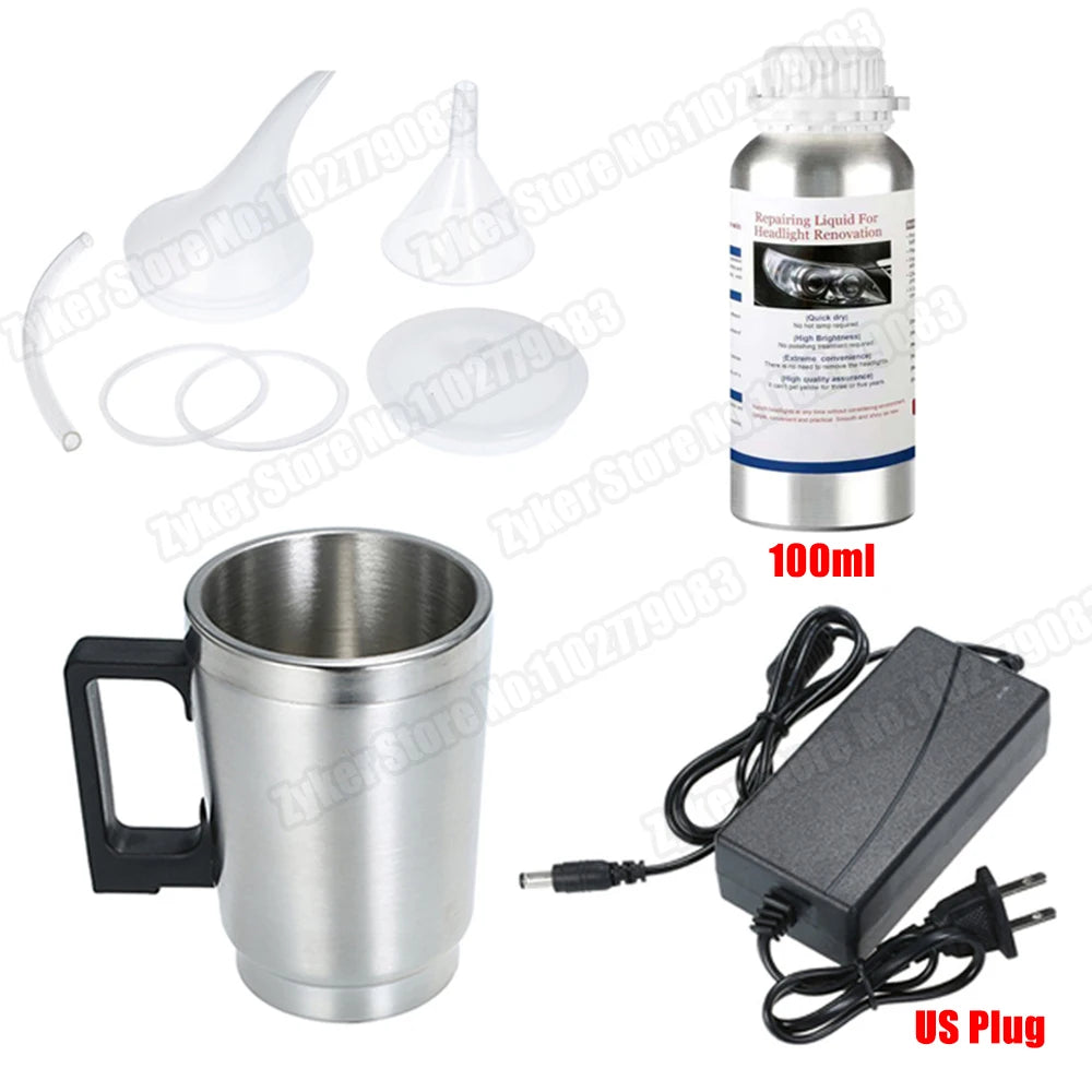 Car Headlight Restoration Kit – Professional Lens Repair Liquid Tool