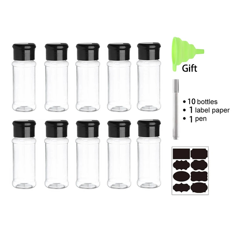Glass Spice Jars – 100ML Seasoning Containers for Kitchen Storage and BBQ