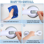 Suction Cup Grab Bar – Heavy Duty Safety Handle for Bathroom Shower Support