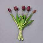 Artificial Tulip Bouquet – Real Touch Floral Decor for Wedding Home