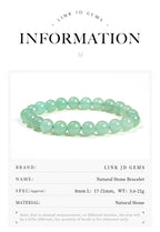 Natural Stone Bead Bracelet – Healing Crystal Gemstone Jewelry for Men and Women