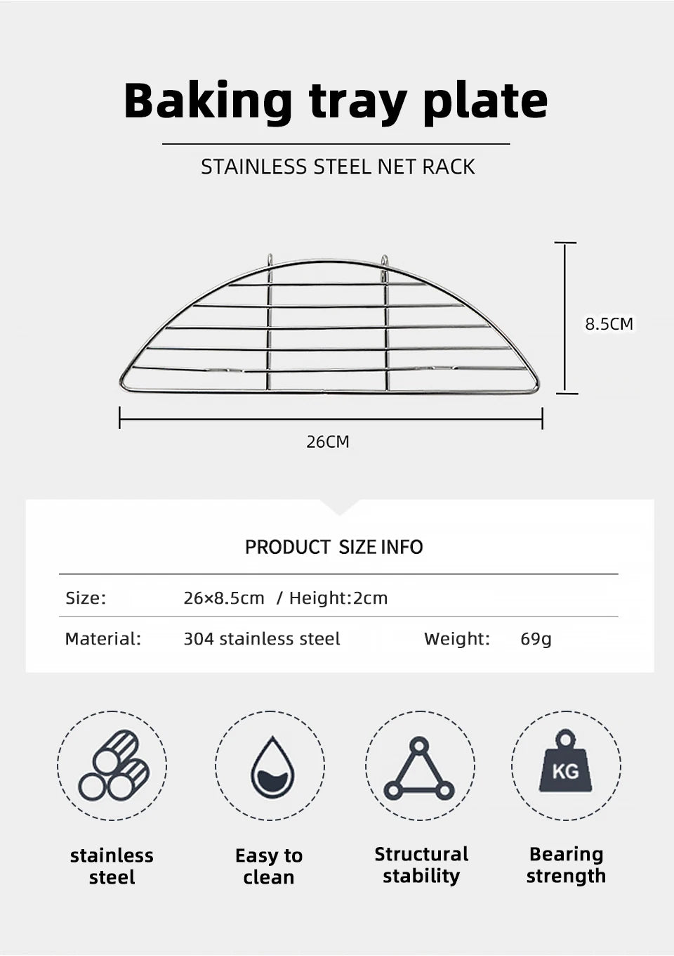 Stainless Steel Barbecue Steam Rack – Anti-Scorching Grill for Outdoor Camping