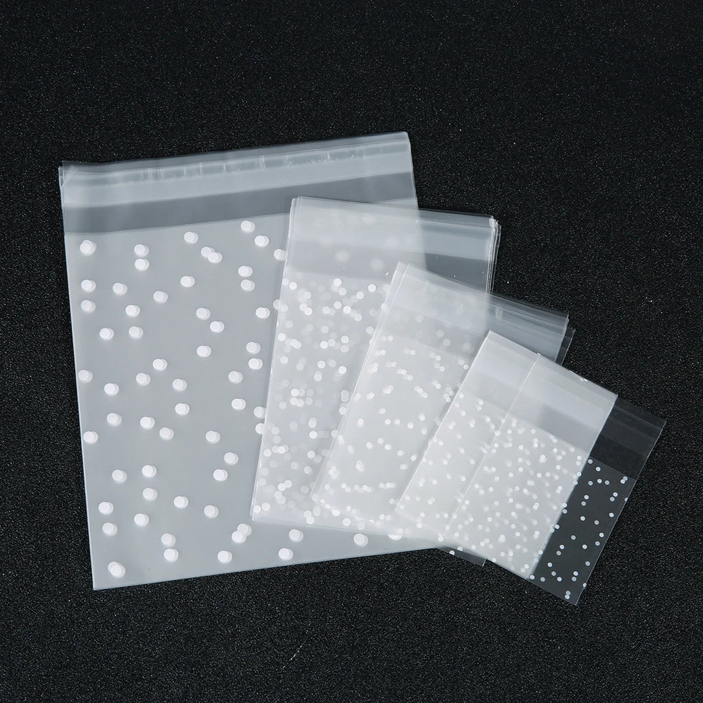 Matte Polka Dot Self-Adhesive Bags – OPP Plastic Wrappers for Party Favors