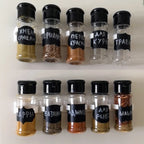 Glass Spice Jars – 100ML Seasoning Containers for Kitchen Storage and BBQ