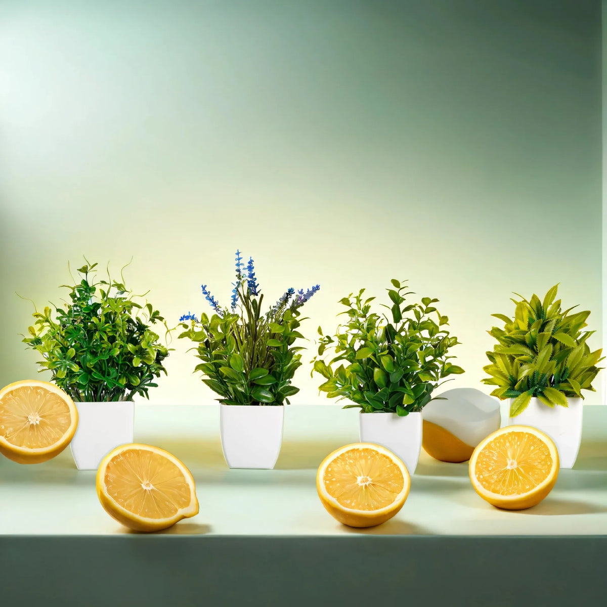 Artificial Potted Plant – Realistic Plastic Greenery for Office Desk Decor