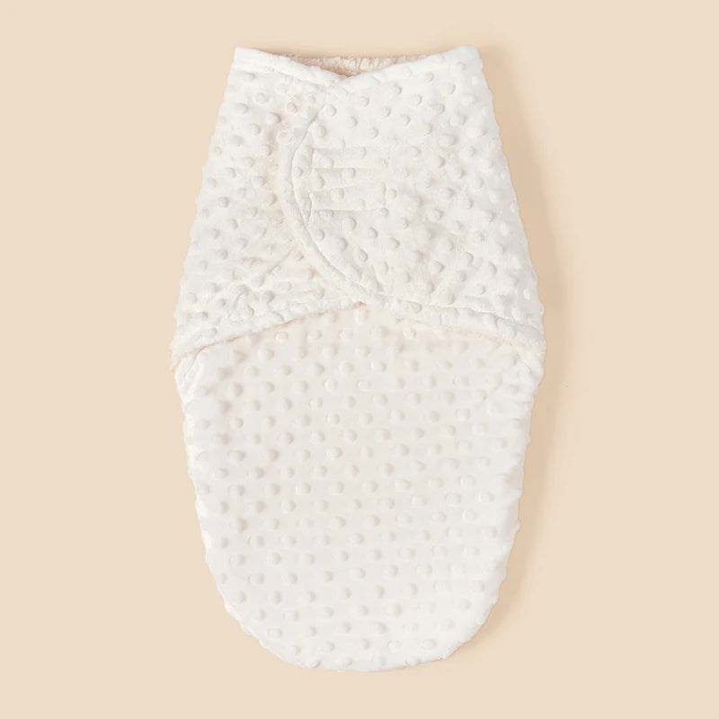 Velvet Baby Sleeping Bag – Hooded Anti-kick Swaddle for Newborn Sleep