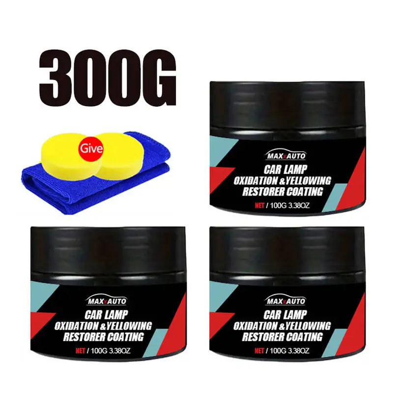 Car Headlight Restoration Kit – Oxidation Remover for Headlamp Repair