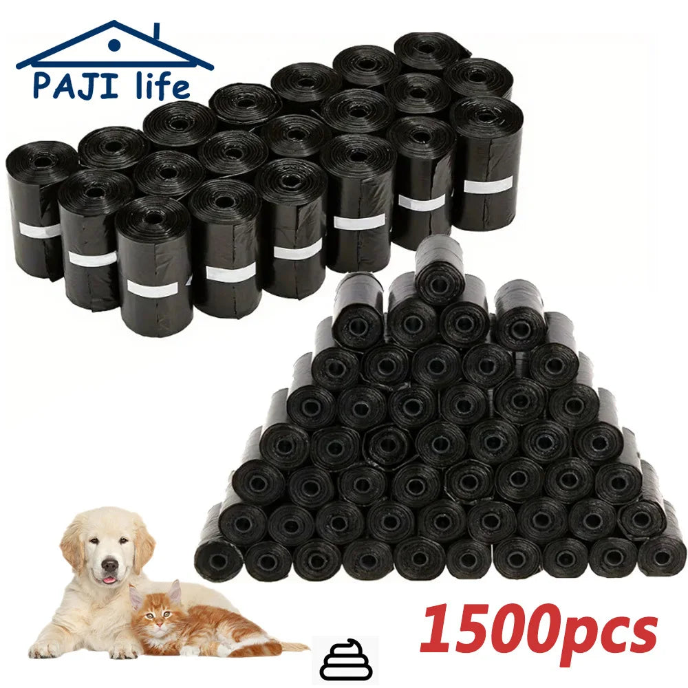 Dog Poop Bags – Leak Proof Waste Bags with Dispenser for Outdoor Walking