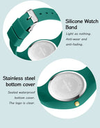 Silicone Quartz Wristwatch – Lightweight Sport Clock for Students