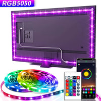 RGB LED Strip Lights – Flexible APP Controlled TV Backlight for Room Decor