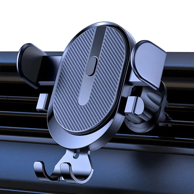 Gravity Car Phone Holder – Metallic Air Vent Mount for Hands-Free Driving