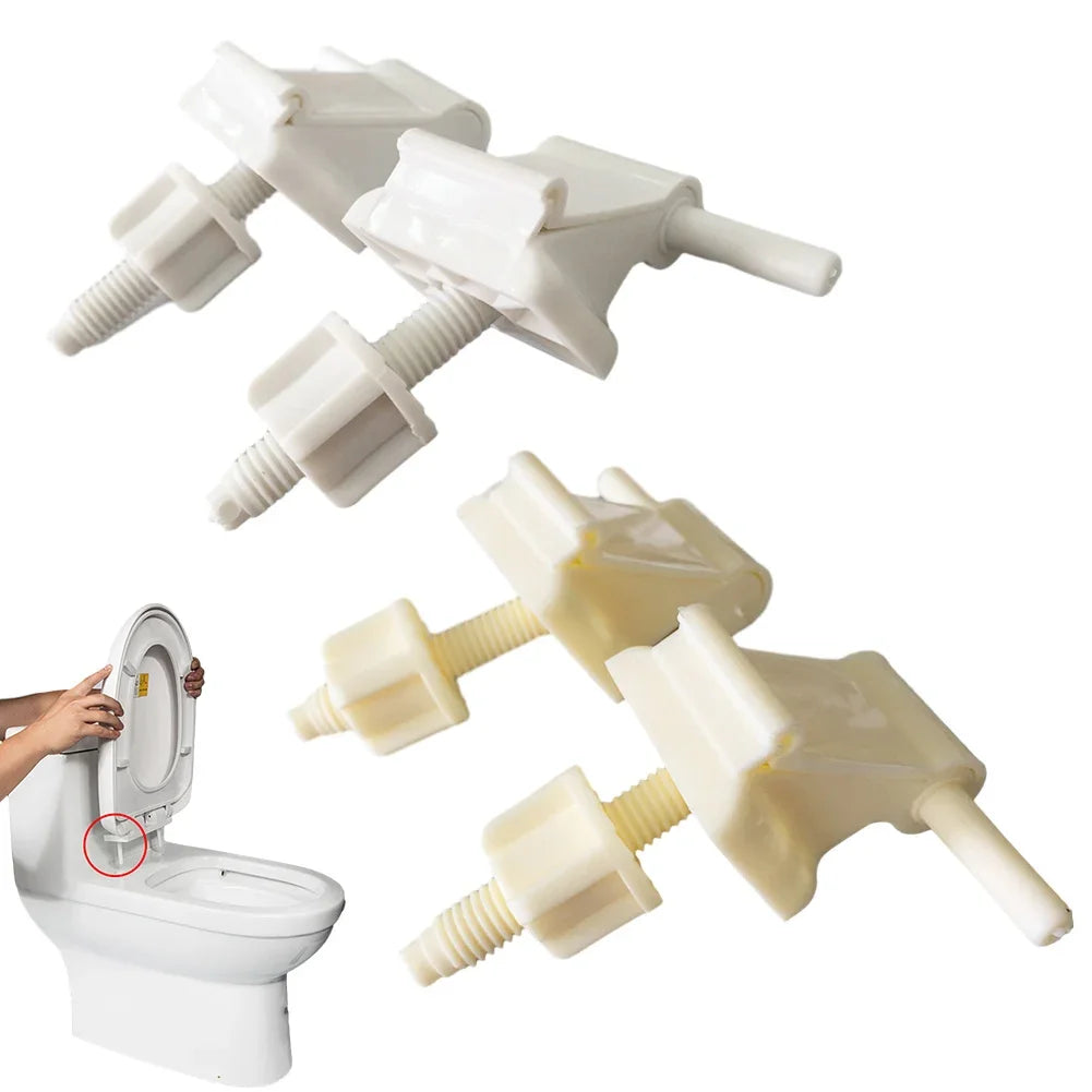 Toilet Seat Hinge Replacement Kit – Universal Fixing Screws for Repairs