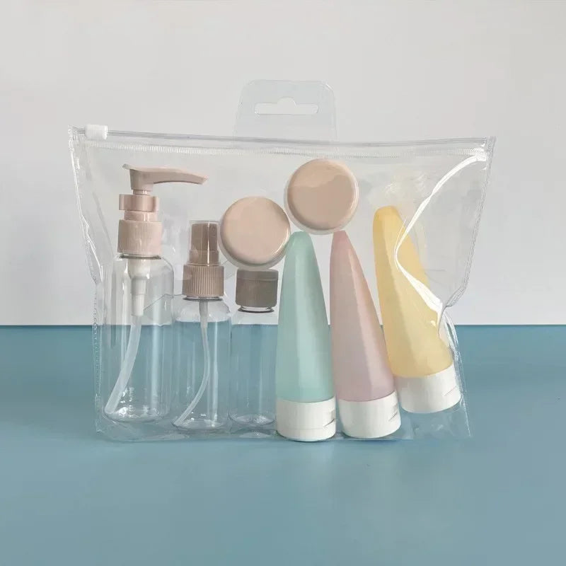 Silicone Travel Bottle Set – Refillable Liquid Containers for Toiletry Storage