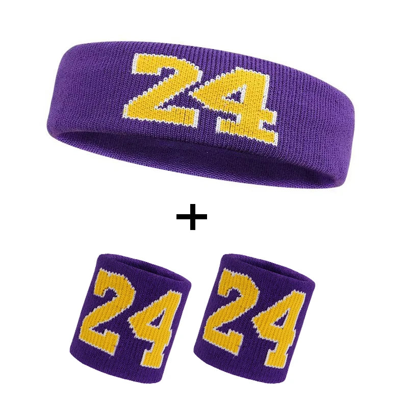 Cotton Athletic Headband – Elastic Sweatband for Gym Sports and Training
