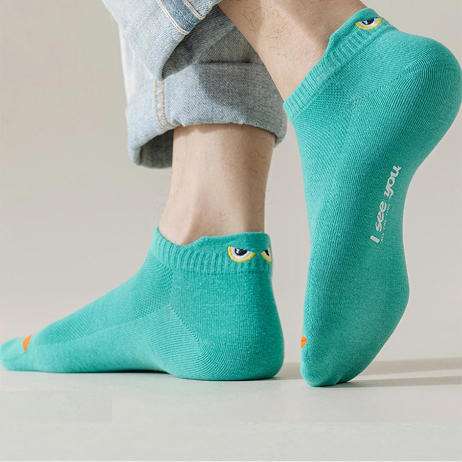 Breathable Ankle Socks – Thin Low-Cut Athletic Wear for Men and Women