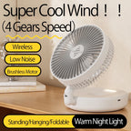 Rechargeable 3-in-1 Portable Fan – Multifunctional Cooling for Home and Travel