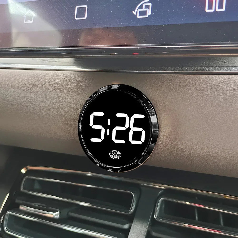 Luminous LED Car Clock – Touch Activated Digital Vehicle Dash Accessory