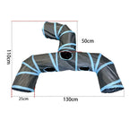 Foldable Pet Play Tunnel – Interactive Drill Barrel for Cat Training