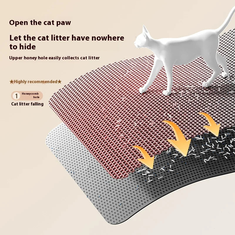 Waterproof Cat Litter Mat – Non-Slip Sand Trapping for Indoor Kittens