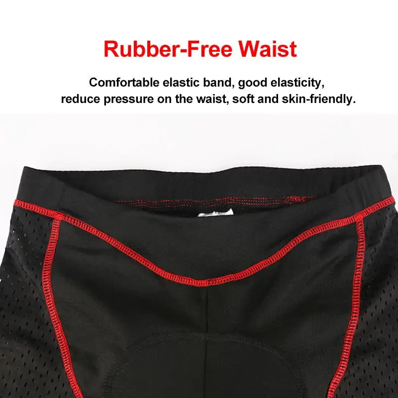 Padded Cycling Underwear Shorts – 5D Gel Breathable Liner for MTB Road Bike