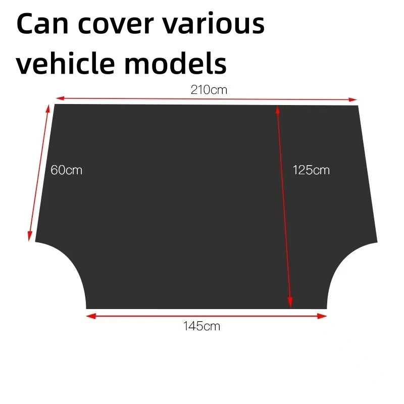 Magnetic Windshield Snow Cover – Waterproof Sun Shade for Winter Car Protection