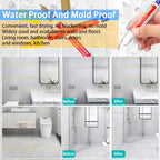 Waterproof Grout Repair Marker – White Tile Seam Paint for Bathroom Restoration