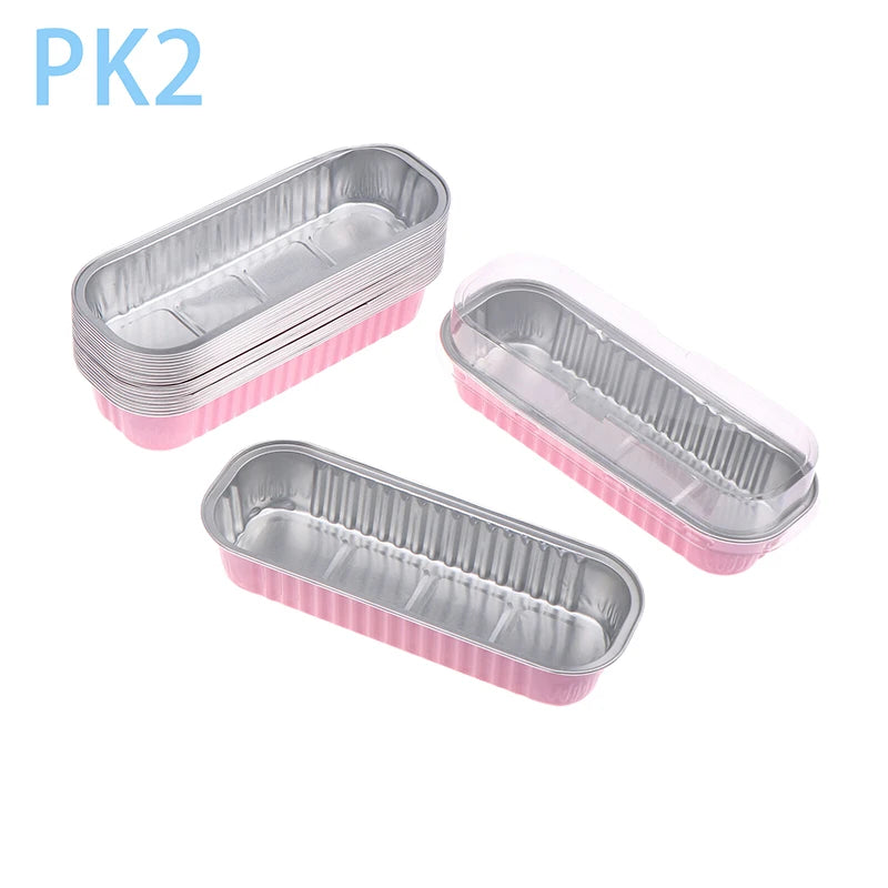 Aluminum Foil Mini Loaf Pans – 6.8oz Rectangular Containers for Home Baking