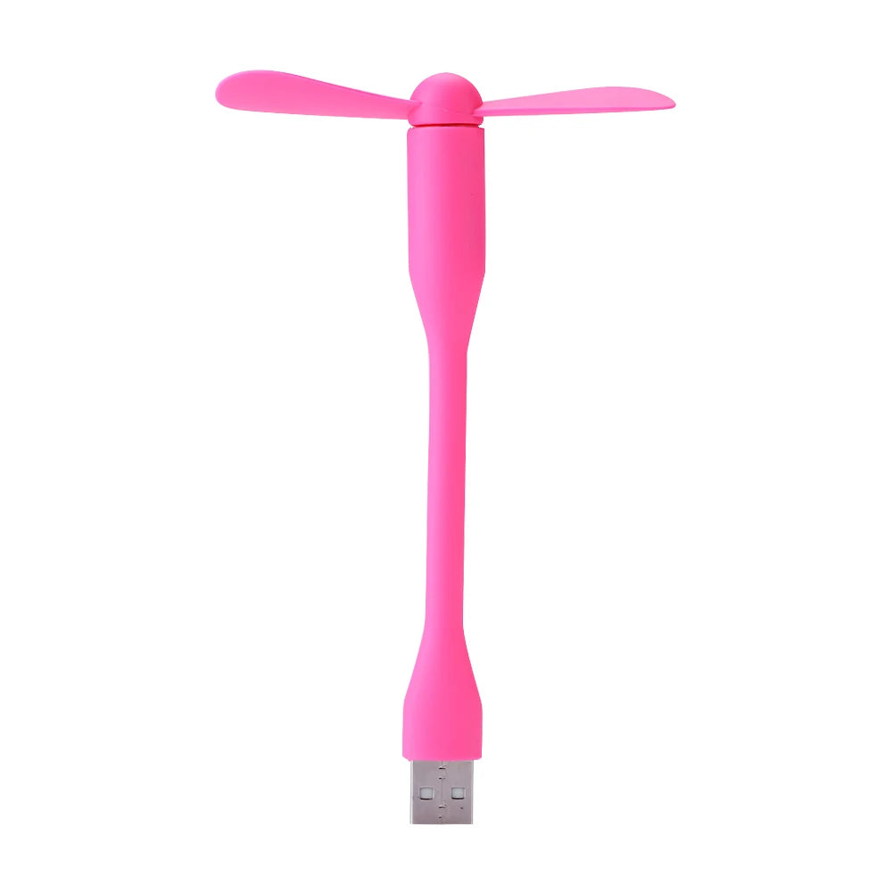 Portable Mini USB Fan – Flexible Bendable Cooling Gadget for Laptop and Travel