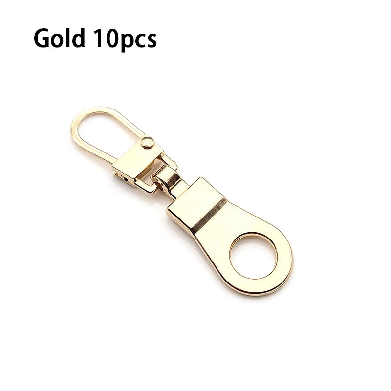 Detachable Metal Zipper Puller Kit – Replacement Repair Set for Sewing Craft