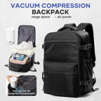 Expandable Travel Laptop Backpack – Large Capacity Business Bag for Men and Women