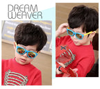 Polarized TR90 Kids Sunglasses – UV400 Silicone Shades for Outdoor Activities