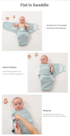 Cotton Baby Sleeping Bag – Anti-Shock Swaddle Wrap for Newborn Sleep