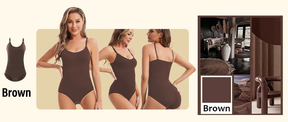 Seamless Body Shaper Bodysuit – Slimming Butt Lifter for Women