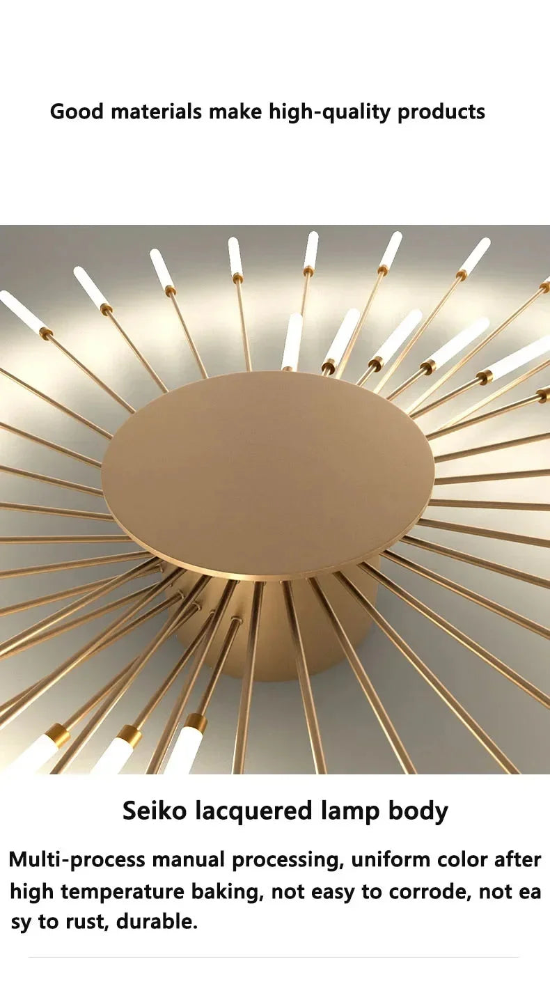 Modern Fireworks LED Ceiling Lamp – Decorative Chandelier for Living Room