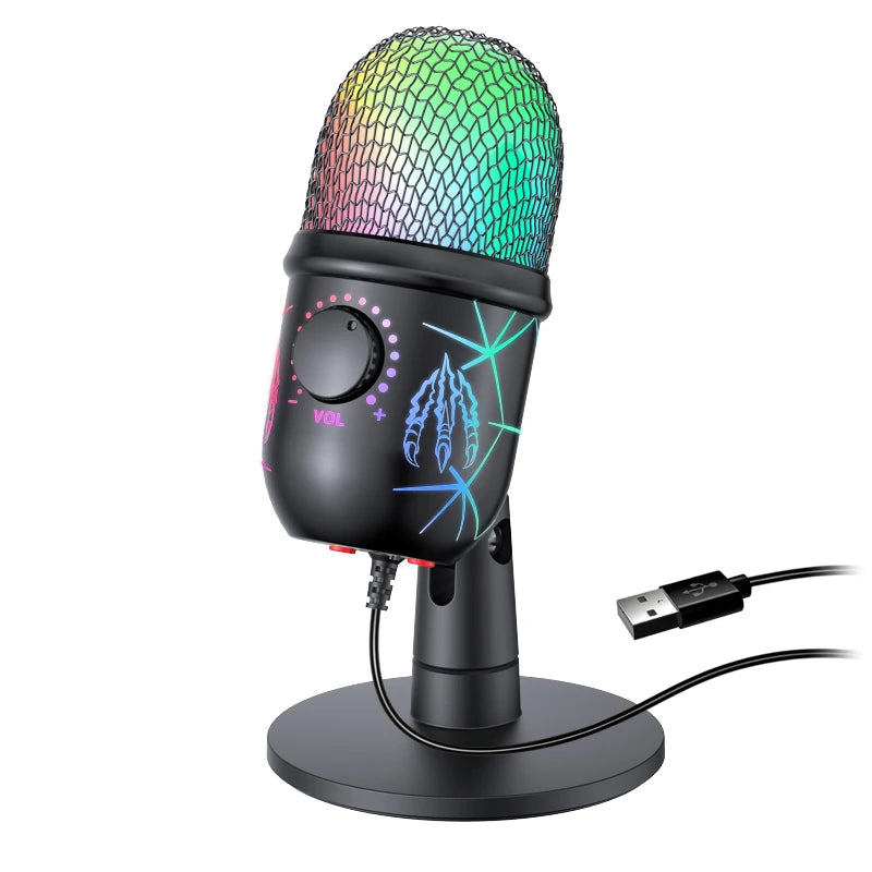 USB Gaming Microphone – Noise Cancelling Condenser for Podcast Recording