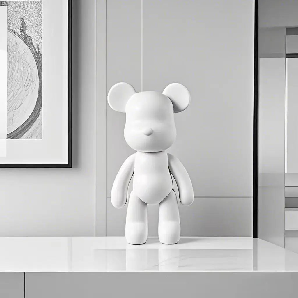 DIY Paint Bear Statue – 28cm Decorative Sculpture for Kids Birthday Gift