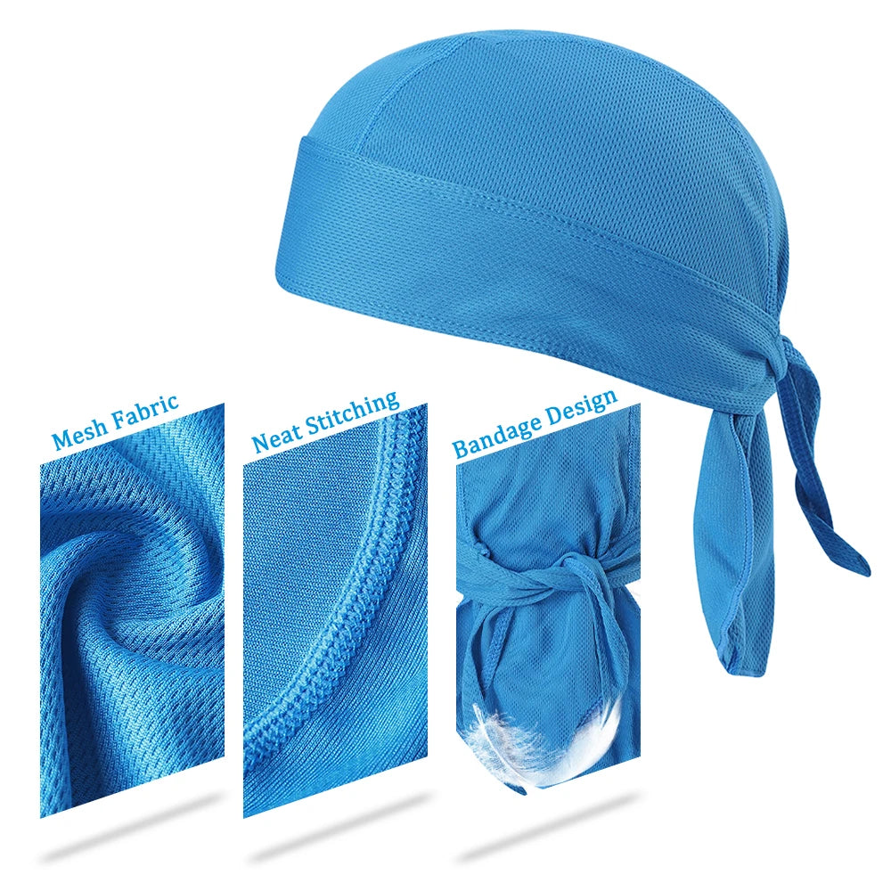 Sweat-Wicking Cycling Cap – Quick-Dry Sun Protection for Outdoor Sports