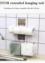Adhesive Paper Towel Holder – Wall Mounted Rack for Kitchen Cabinet Storage