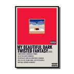 Kanye West Canvas Poster – HD Music Album Art for Home Wall Decor