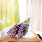 Artificial Lavender Flowers – PE Plastic Plant Bouquet for Home Table Decor