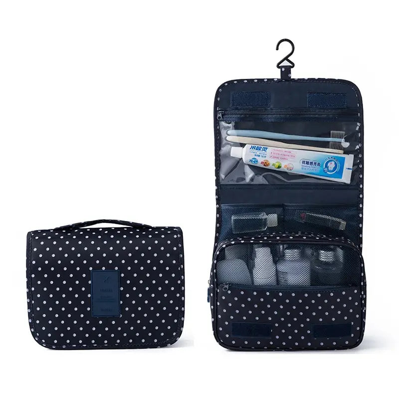 Waterproof Hanging Cosmetic Bag – Travel Toiletry Organizer for Women