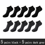 Bamboo Fiber Ankle Socks – Breathable Anti-Bacterial Footwear for Daily Casual Wear