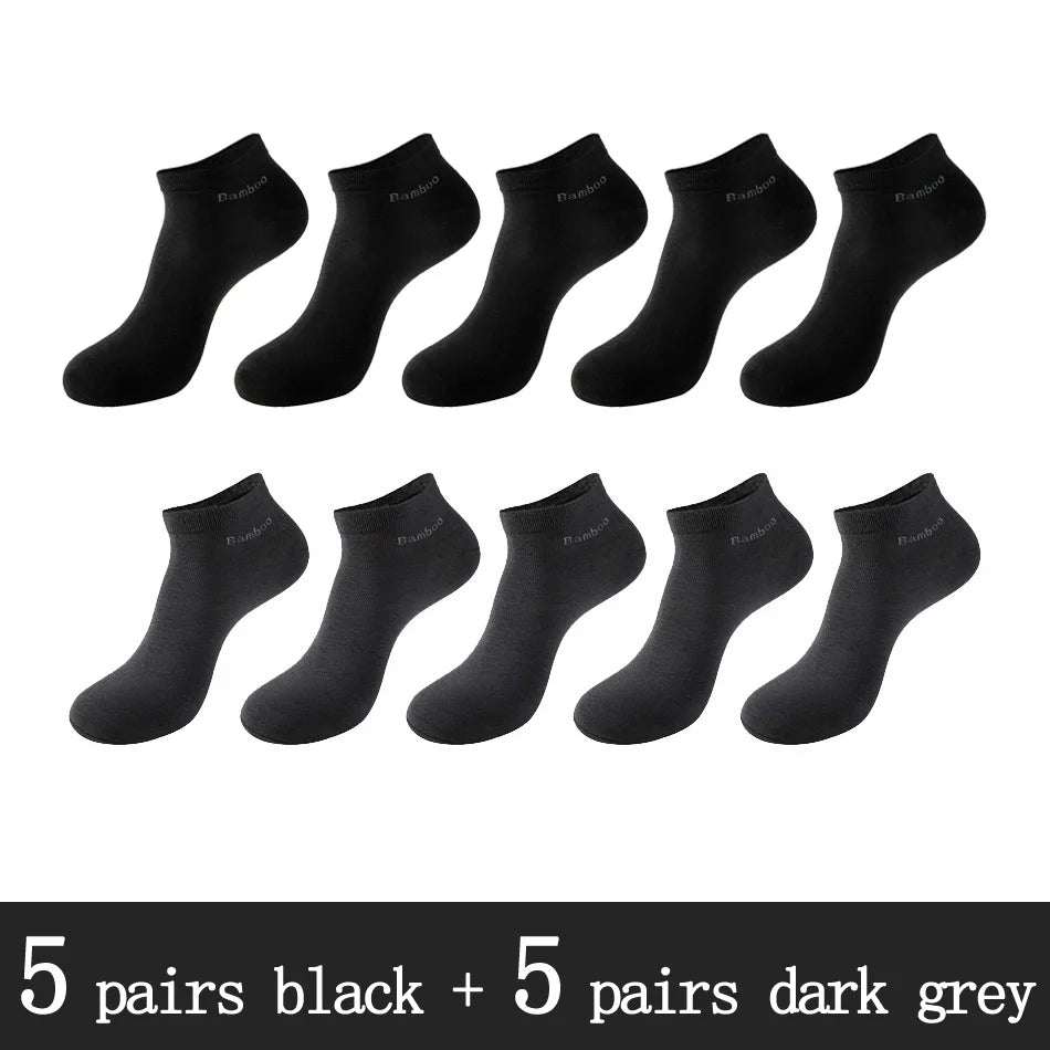 Bamboo Fiber Ankle Socks – Breathable Anti-Bacterial Footwear for Daily Casual Wear