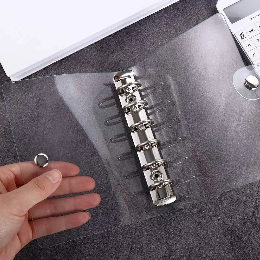Transparent Loose Leaf Ring Binder – A4-A7 Planner for School and Office