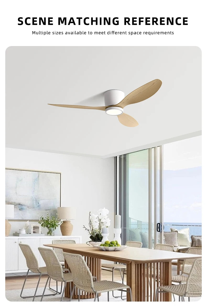 Inverter Ceiling Fan with Light – Silent Cooling for Bedroom and Office